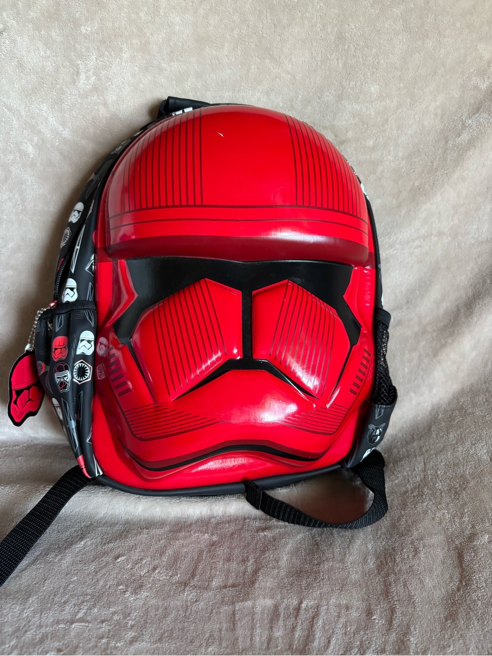 Star Wars 3D Red Hardtop BackPack Storm Trooper Galaxy Kids Travel School NWT